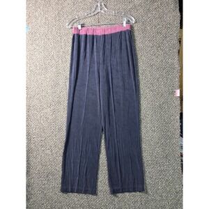 Citiknit Relaxed Fit Pants Womens S Grey Pink Excellent Stretch Waist Slinky